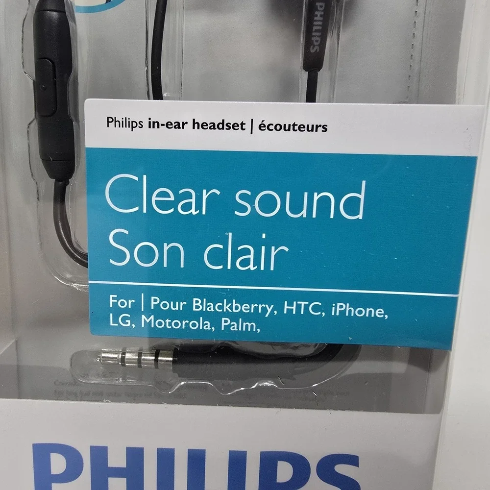 Philips In Ear Headset Headphones Mobile Phone Clear Sound SHH2661 New‎